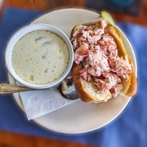 chowder and lobster roll